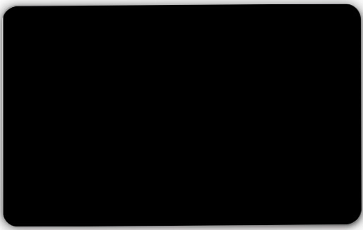 Carte blanche noire en Polycarbonate