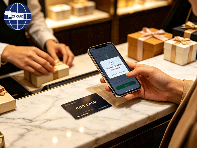 Carte cadeau imperméable en PVC NFC avec personnalisation et vente en gros, échantillon gratuit de soutien